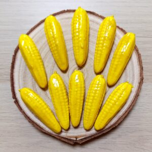 Dekoračné klasy kukurice 7 cm - 10 ks