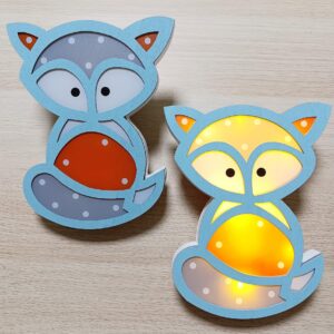 LED lampička/obraz LÍŠTIČKA 20 cm